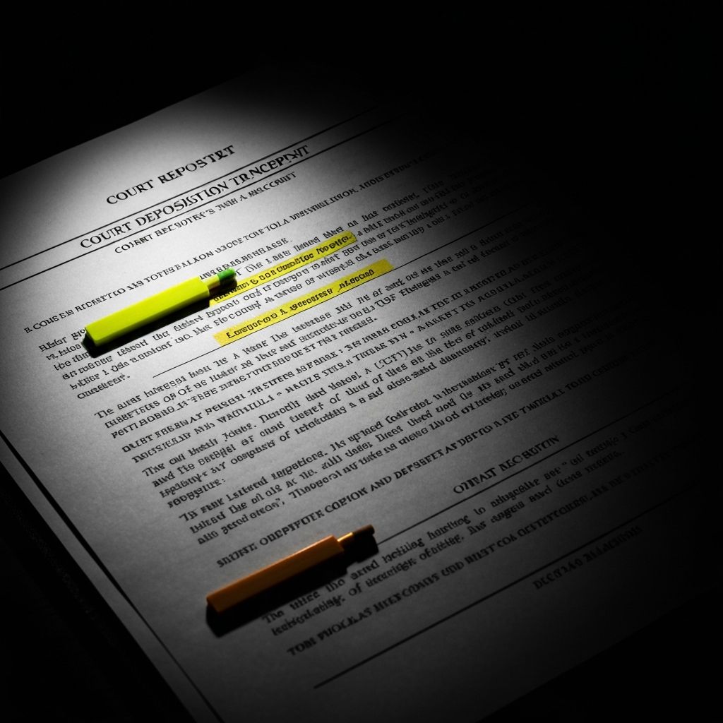 Deposition Transcript Highlights